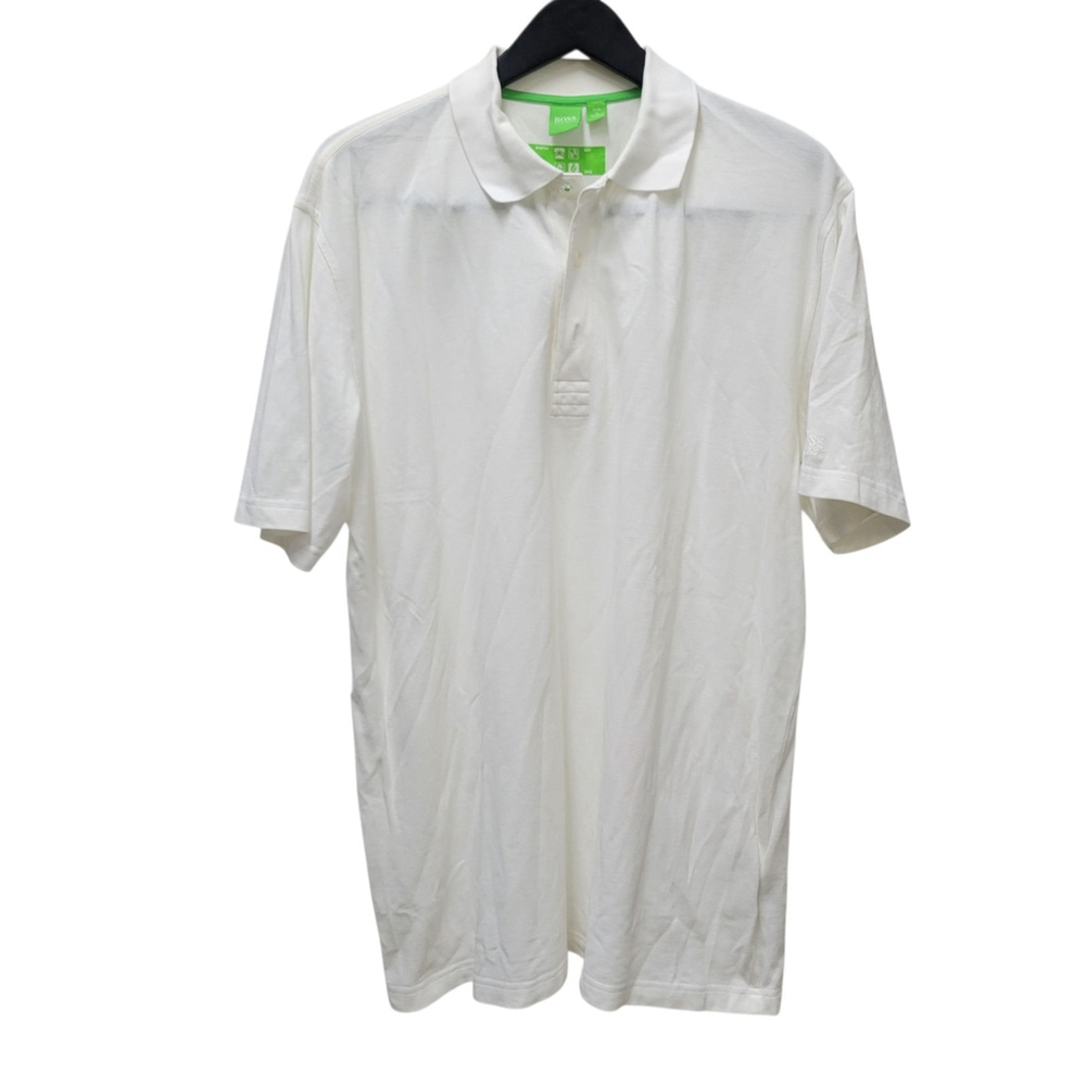 BOSS HUGO BOSS Men's Polo Shirt Beige Color Size XXL Excellent Condition